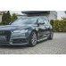 Накладки сплиттеры на пороги на Audi A6 C7 S-Line / S6 C7